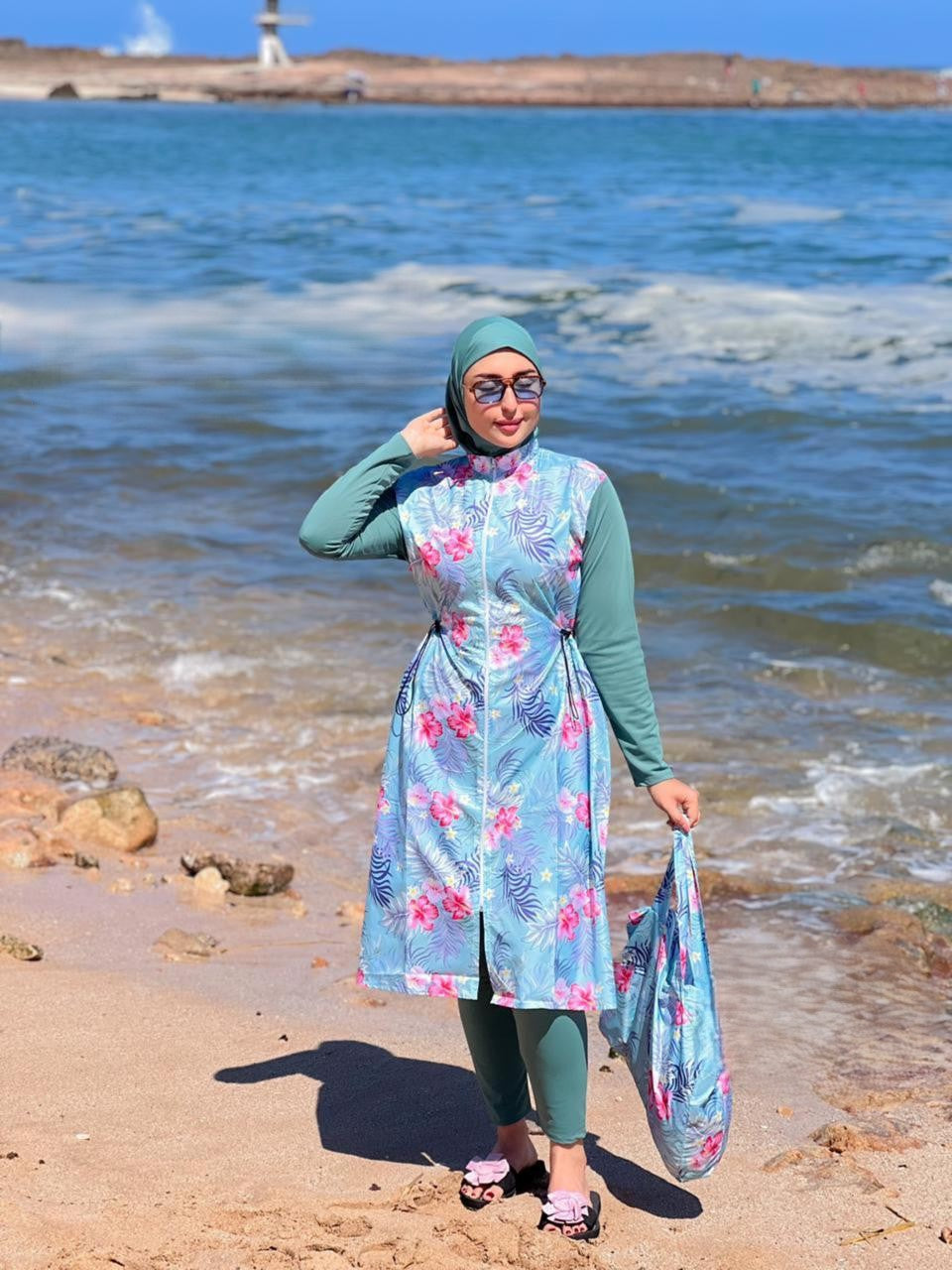 Botanical Breeze Layered Swim Ensemble