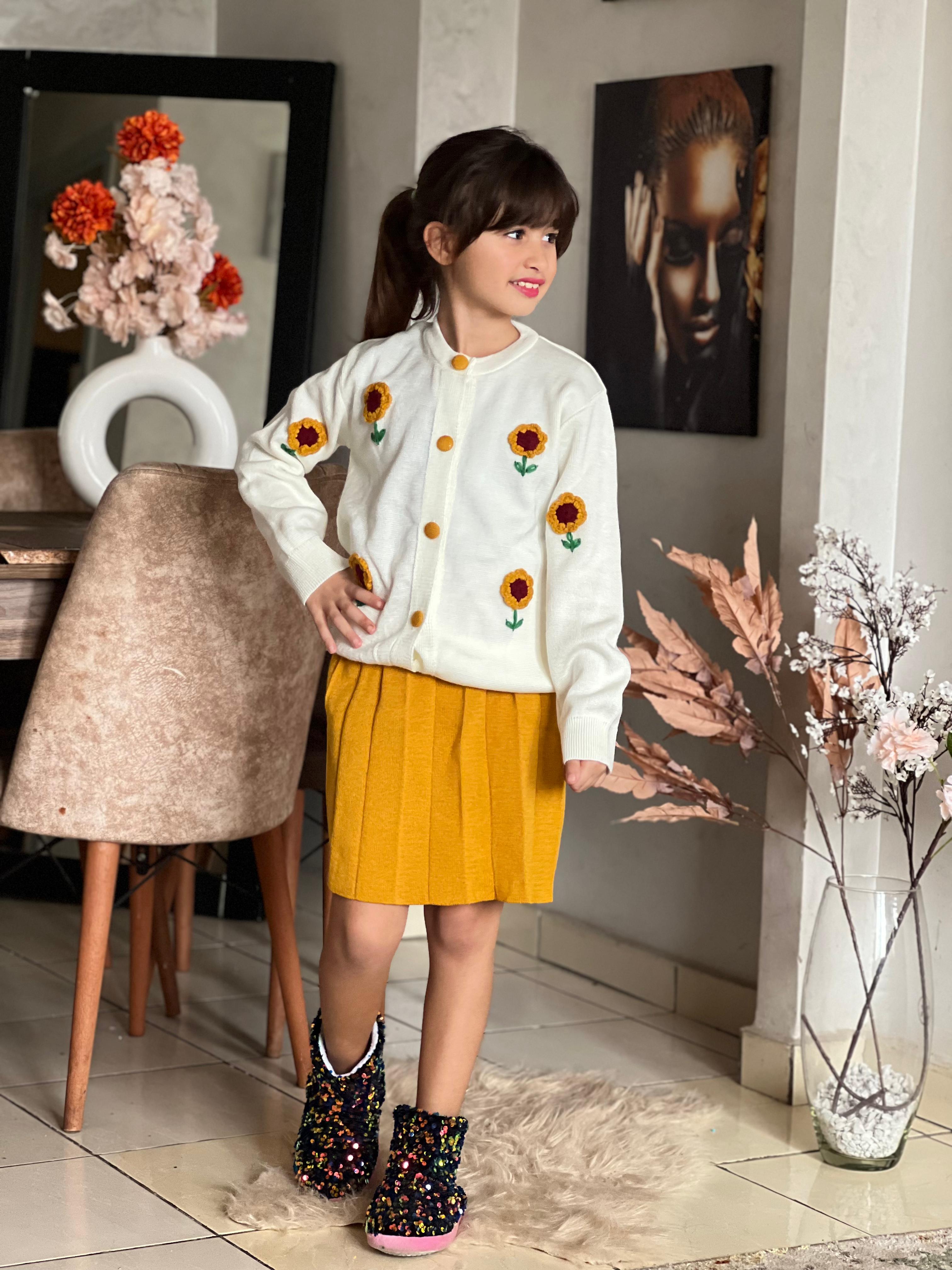 Floral Elegance Cardigan Set