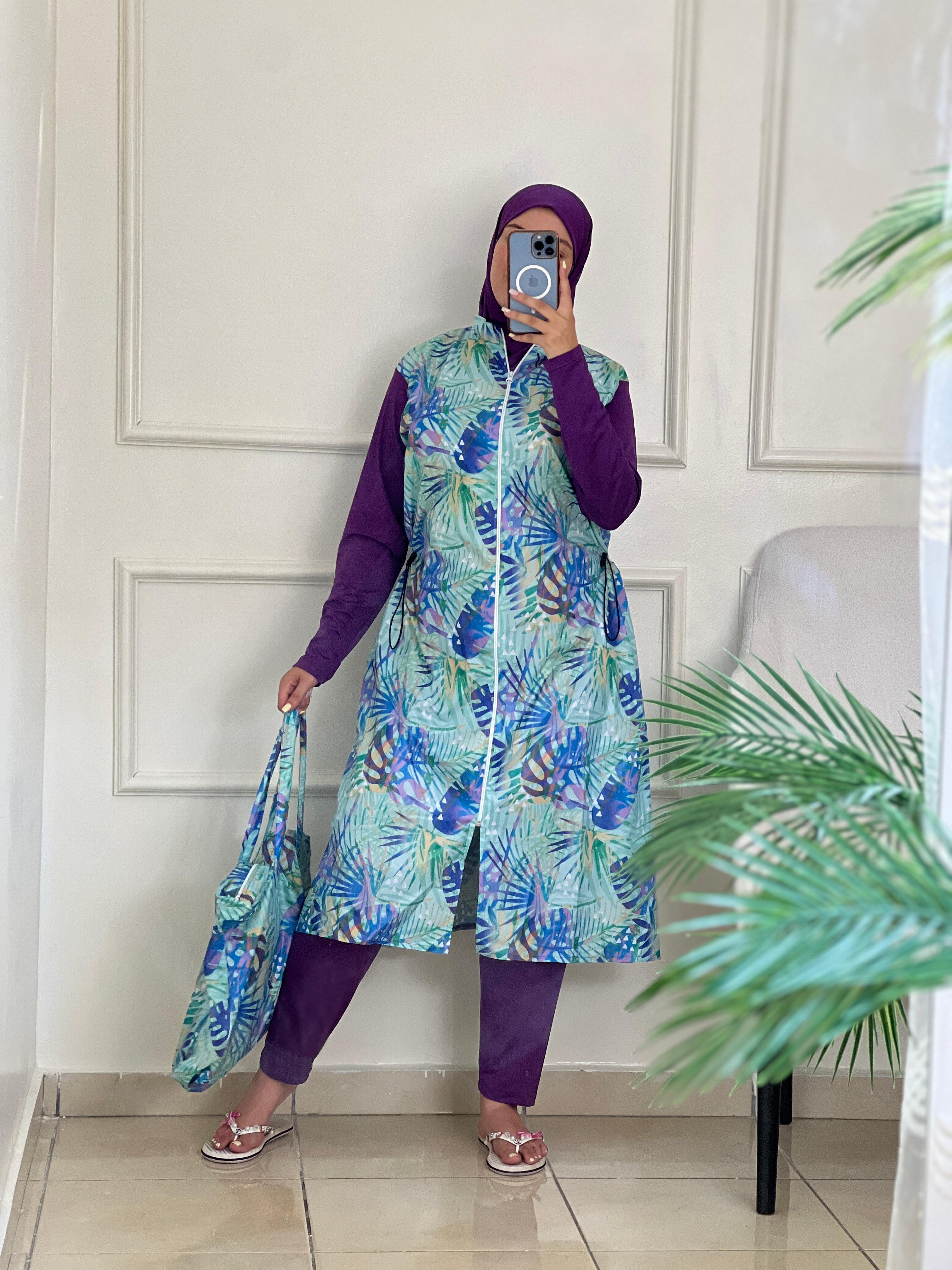 Botanical Breeze Layered Swim Ensemble