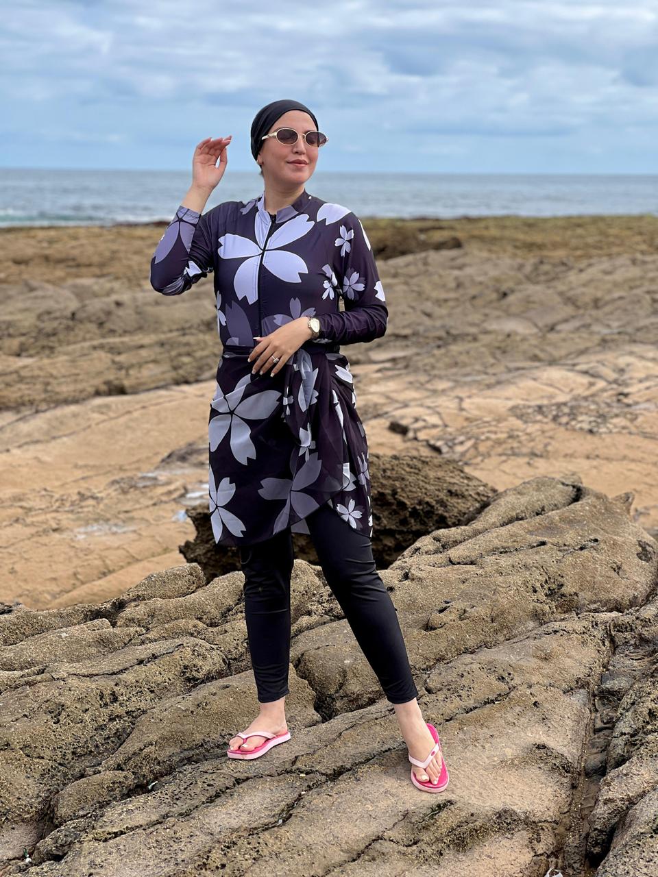 Fluid Silhouette Modest Swim Set