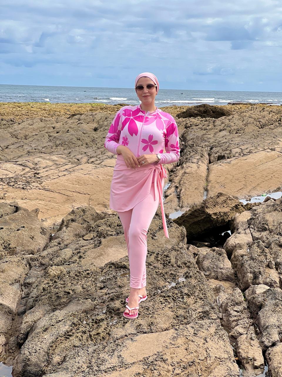 Fluid Silhouette Modest Swim Set